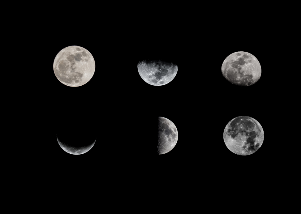 The moon has a crust, mantle, and core—just like Earth